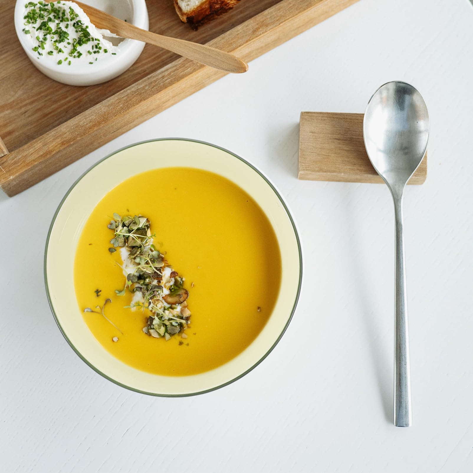 Tazón de Cerámica Verde 3 Piezas Apilables Duraderos para Sopa Ensalada Uso Alimentario Mini Tazones Aptos para Microondas