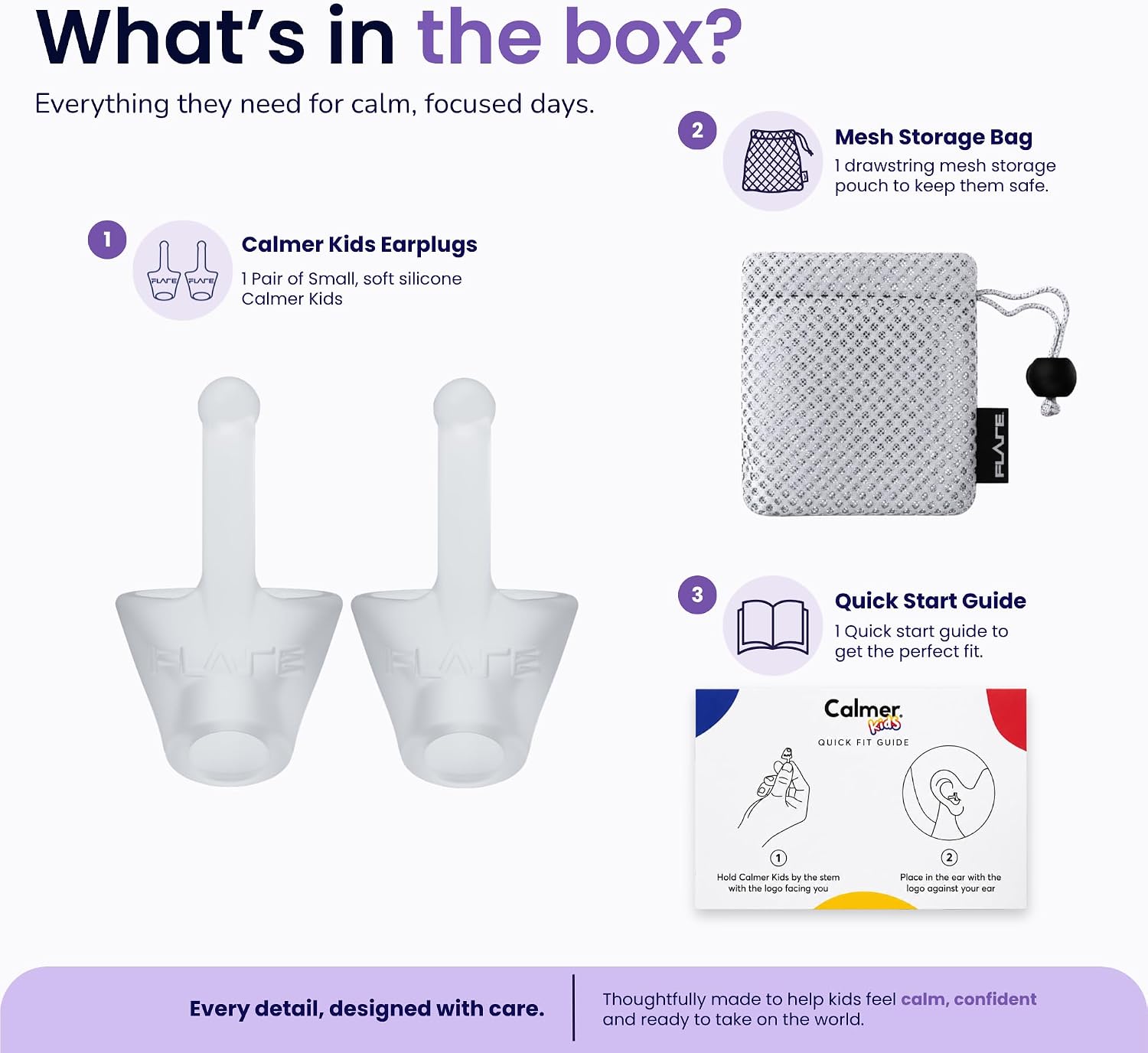 Flare Audio Calmer Kids | Noise Reducing Ear Plugs Alternative