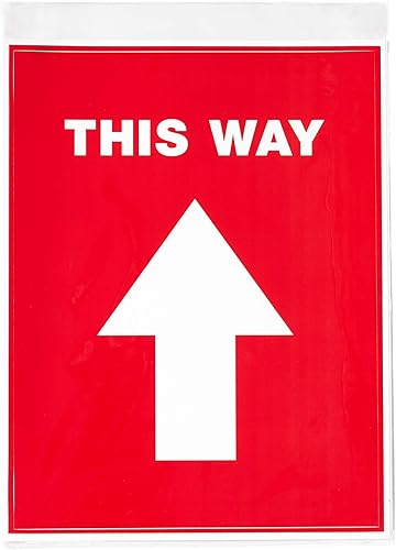 Vista 8 de Avery Calcomanías rojas de distanciamiento social "Please Wait Here", 10.5 pulgadas de diámetro, 5 calcomanías extraíbles (83090)