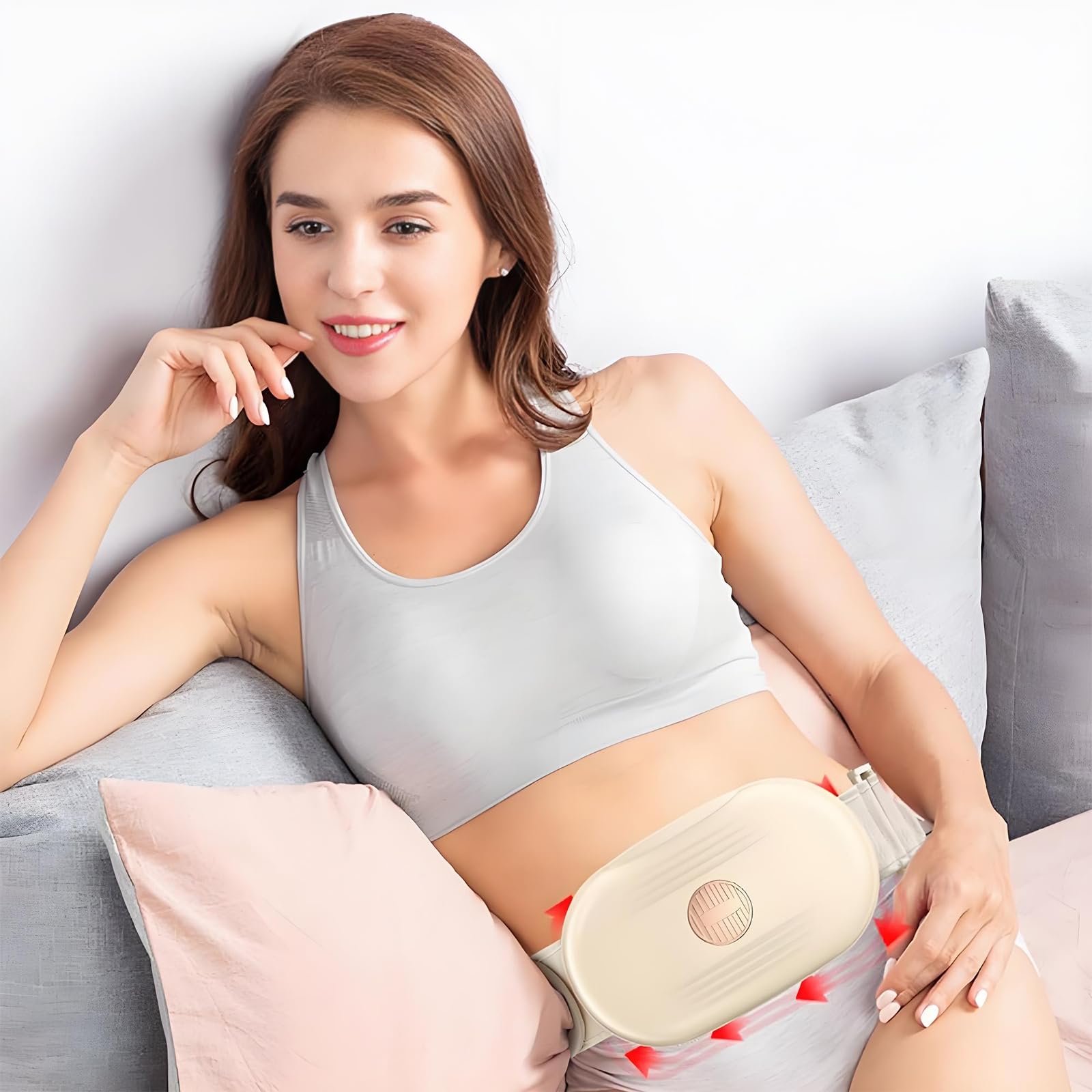 Massager Addominale, Macchina di Perdita di Peso Portatile con 3 modalità di Massaggio, Massaggio Positivo E Negativo, Disattiva Automaticamente La Funzione, per Il Sollievo Gonfio