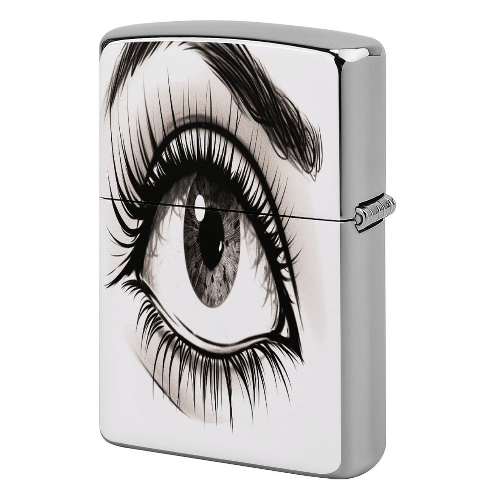 Fodpand Style Eyelash Metal Lighter Case Cover Lighter Sleeve