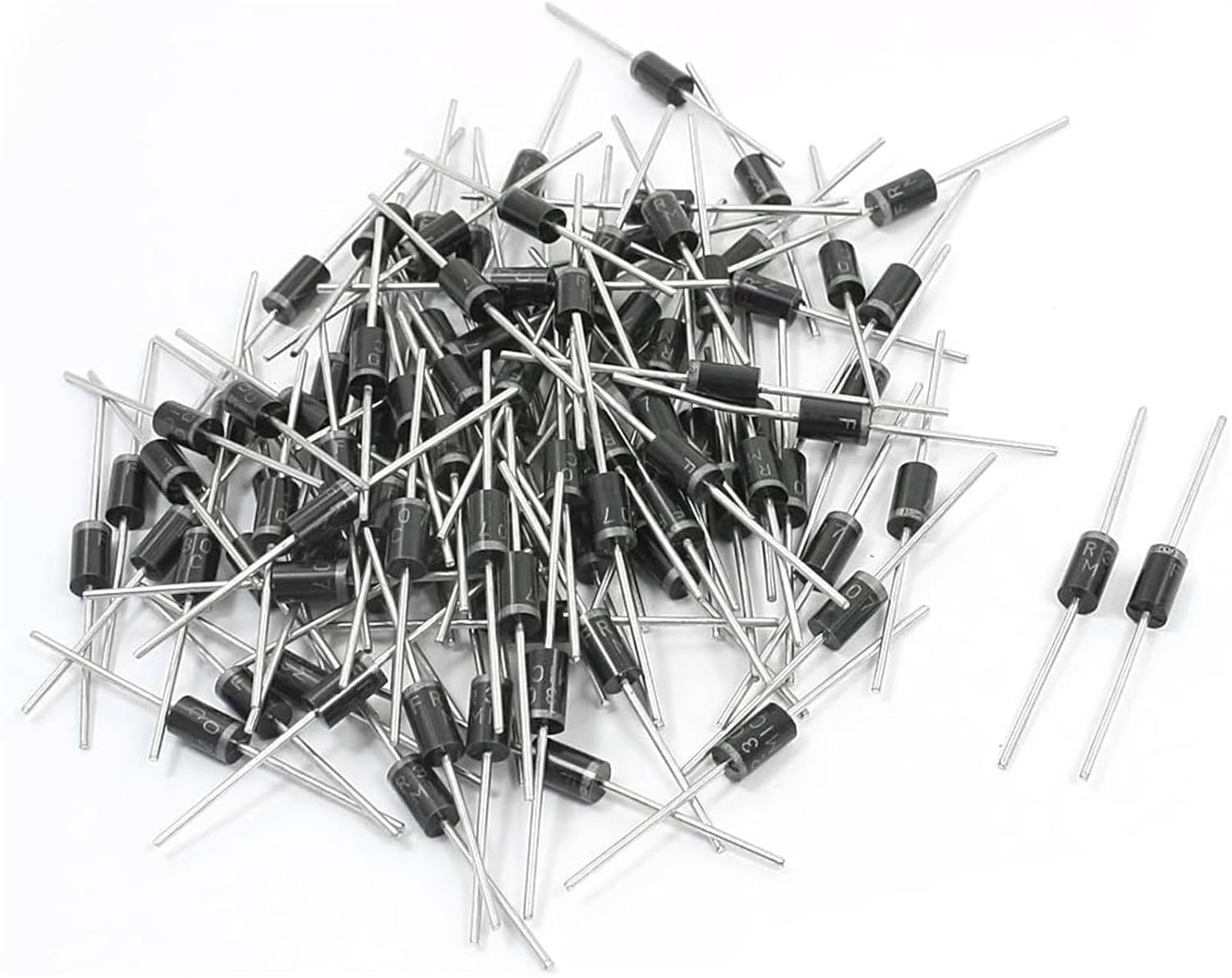 100 Pcs Diodes FR307 1000V 3A axia-l Leading Fast Recovery Diodes 5mm Schottky Diodes x 9mm huanleism, SogYFe123
