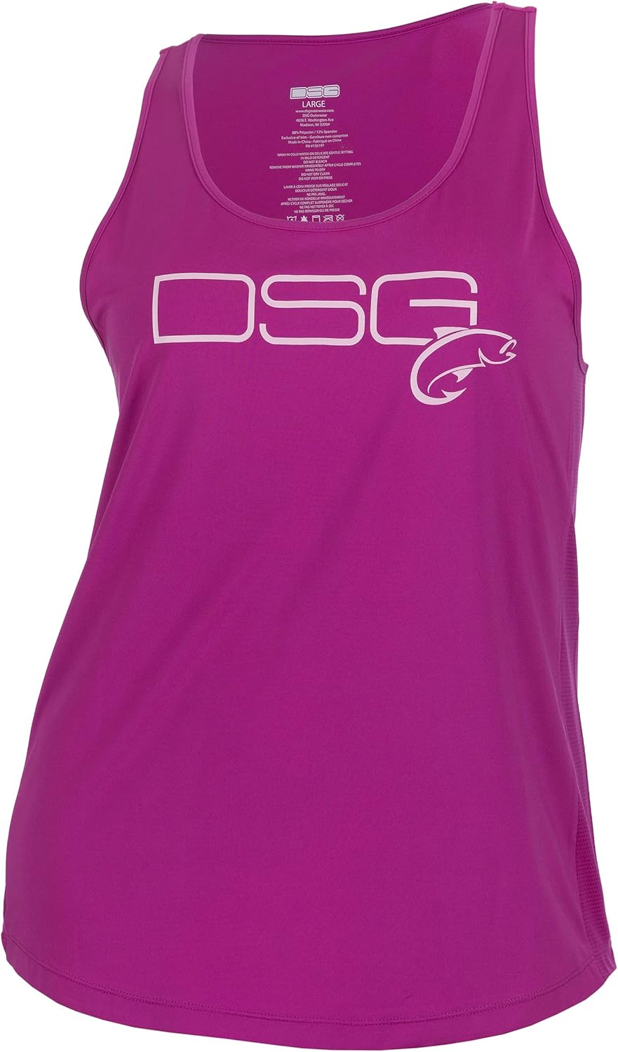 DSG Outerwear Women's Razor Back Performance Tank Top | UPF 50+, Moisture Wicking, Quick Dry, Lightweight