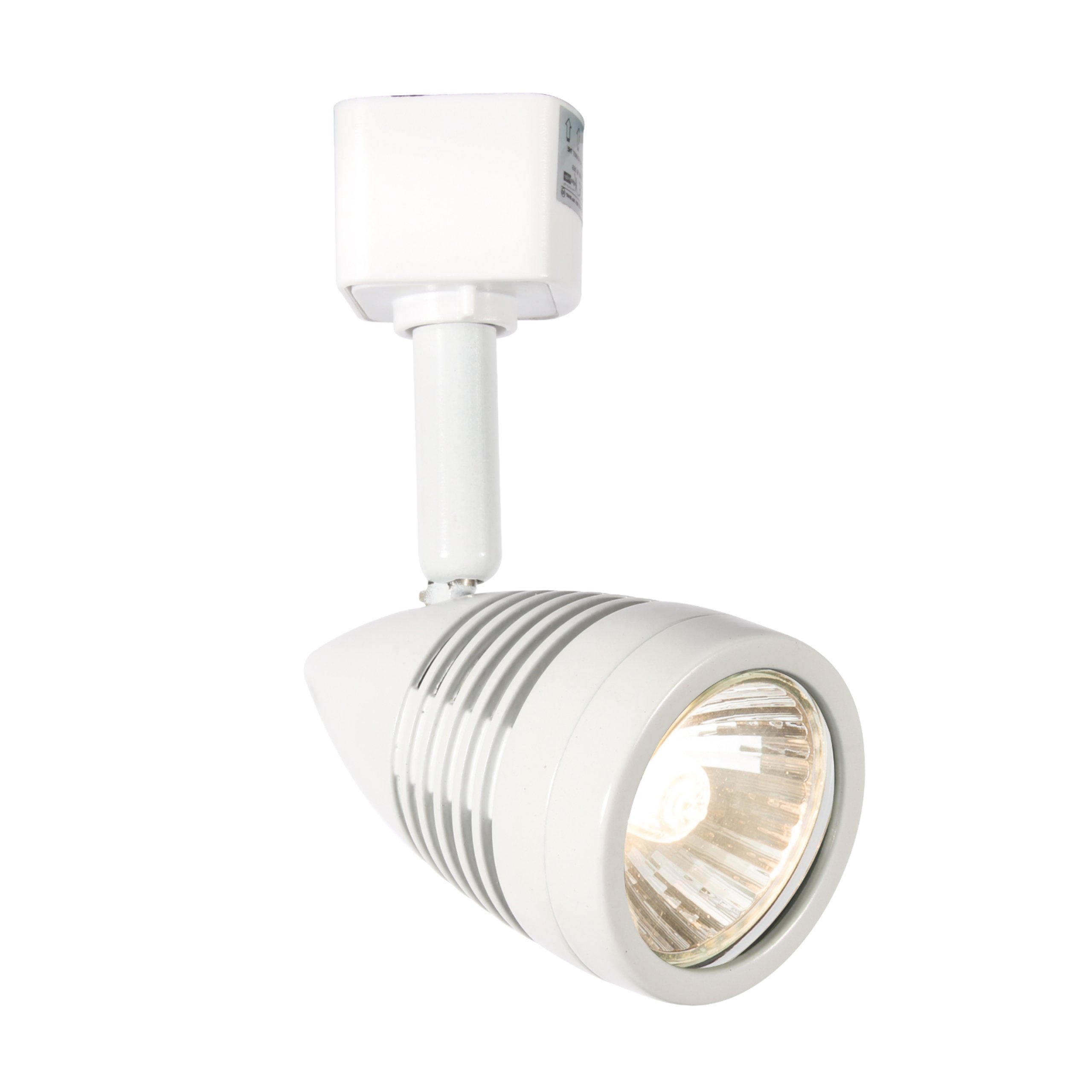 Knightsbridge ML503-230V GU10 TRACK FULLY FLEXIBLE SPOTLIGHT 50W MAX WHITE DIMMABLE W/ROTATION & TILT