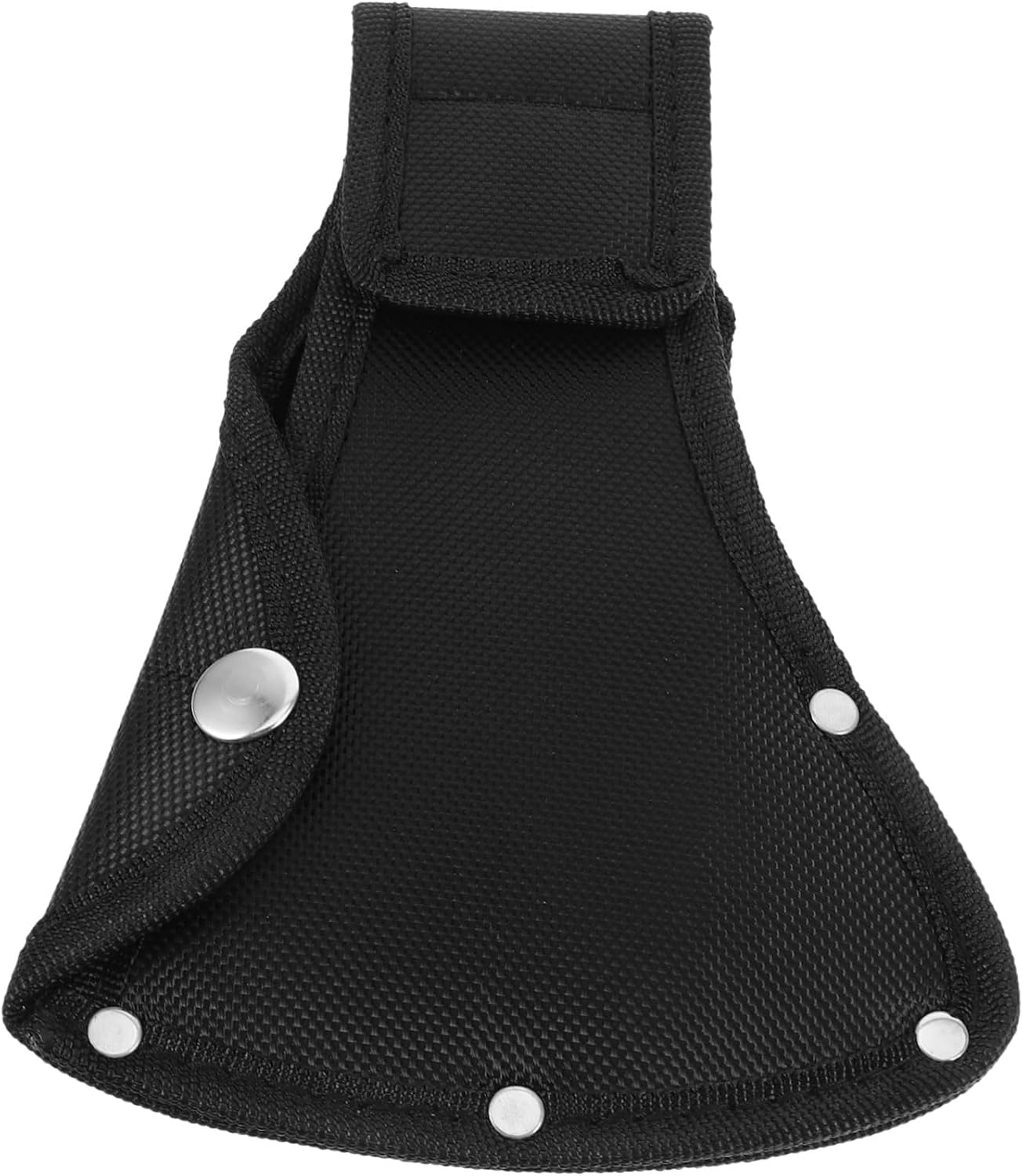 Outdoor Axe Head Cover Heavy-Duty Nylon Axe Protective Sleeve Leather Accents for Camping and Hiking Portable Hatchet Case Waist Hanging Design