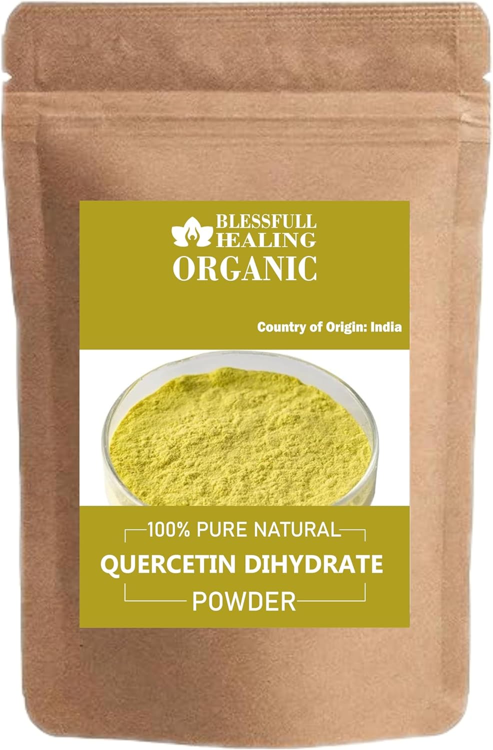 Blessfull Healing Organic Quercetin Dyhidrate Powder 100% Pure Natural 100 Gram / 3.52 oz