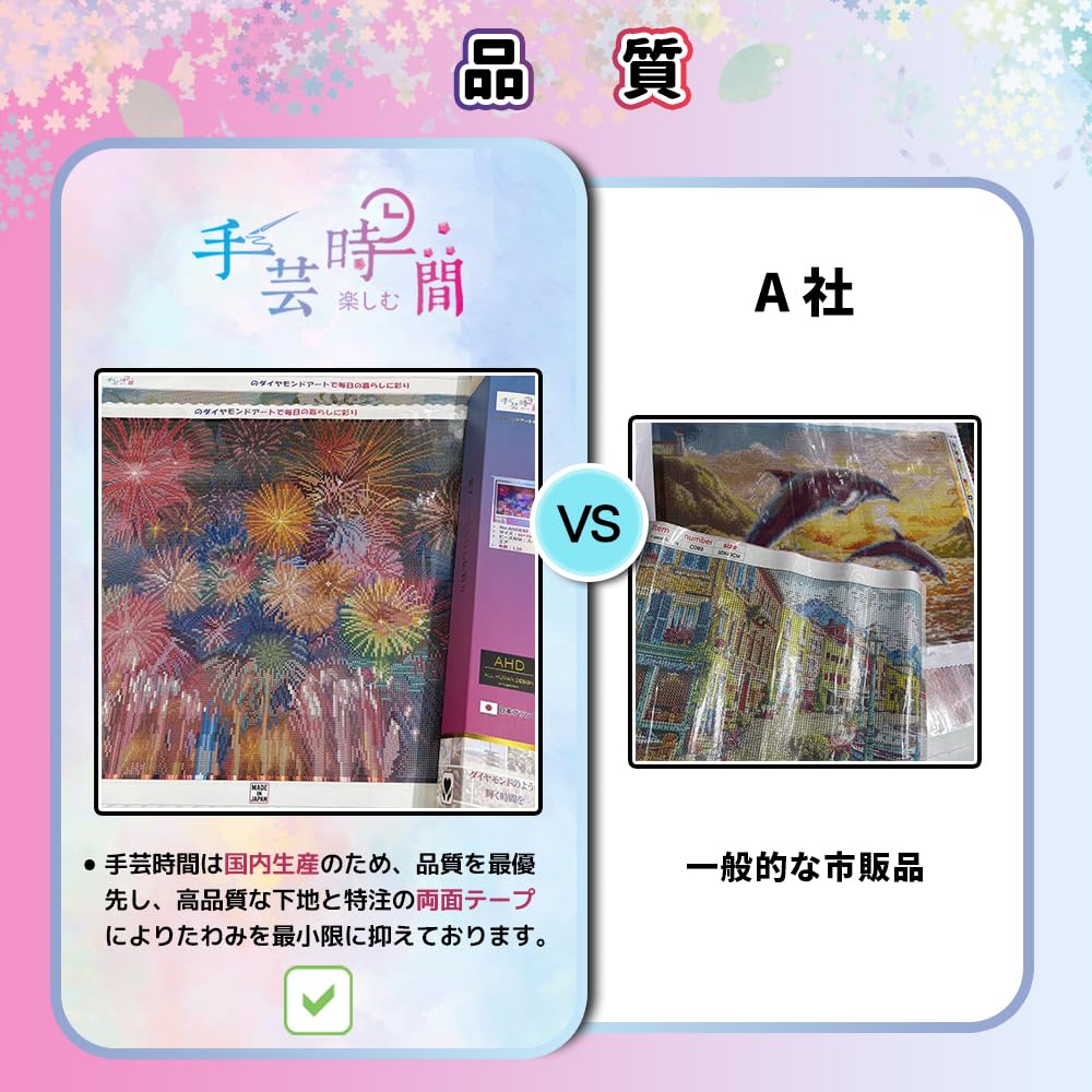 Amazon.co.jp: 【手芸時間】ダイヤモンドアート キット ラウンドビーズ