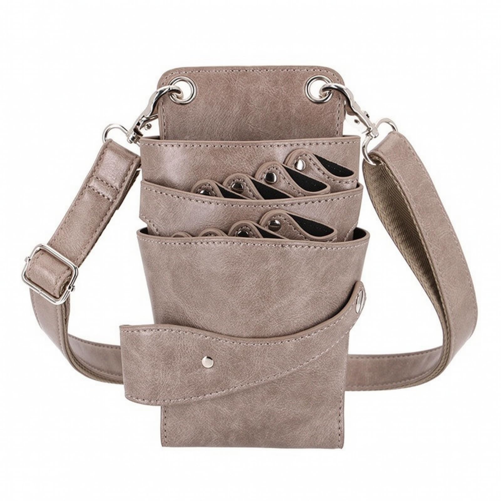 Borsa a Tracolla da Parrucchiere | Professionale, Multitasche, Fondina Forbici, per Barber Shop,