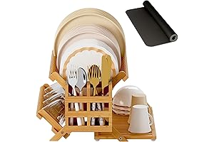 Bamboo Dish Rack - The Ultimate Drying Solution for Your Kitchen