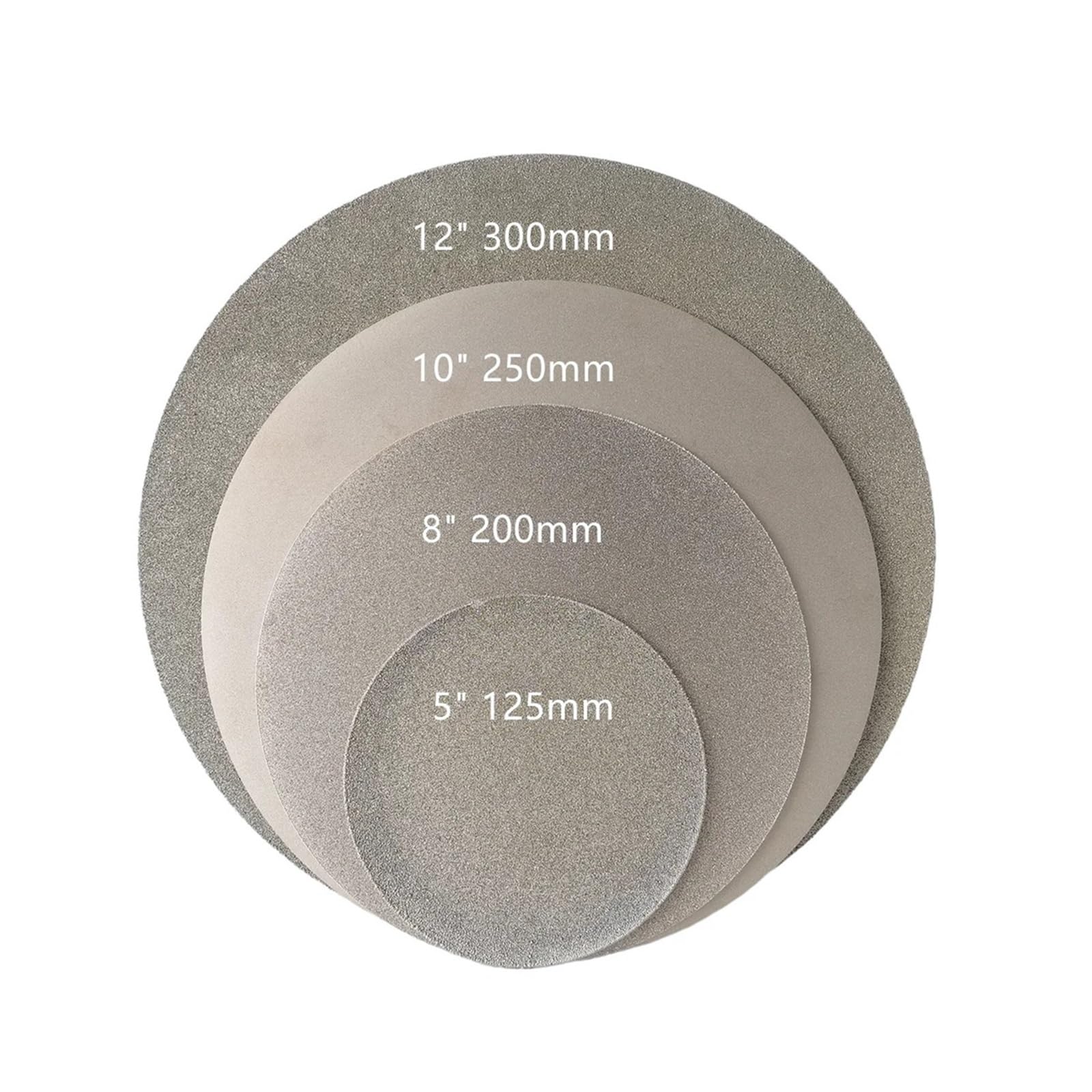 Disco abrasivo for lucidatura lapidaria con ruota piatta rivestita diamantata da 12 pollici 300 mm 80-2000#