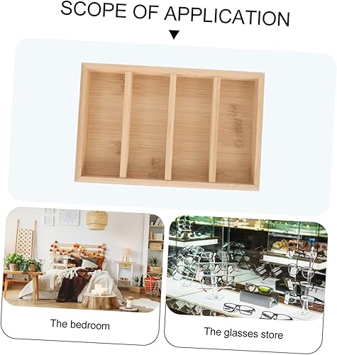 Miniatura 4 de Holibanna Bandeja de gafas de joyería bandejas organizador bandejas decorativas gafas de sol cajón de almacenamiento organizador de joyas bandeja de