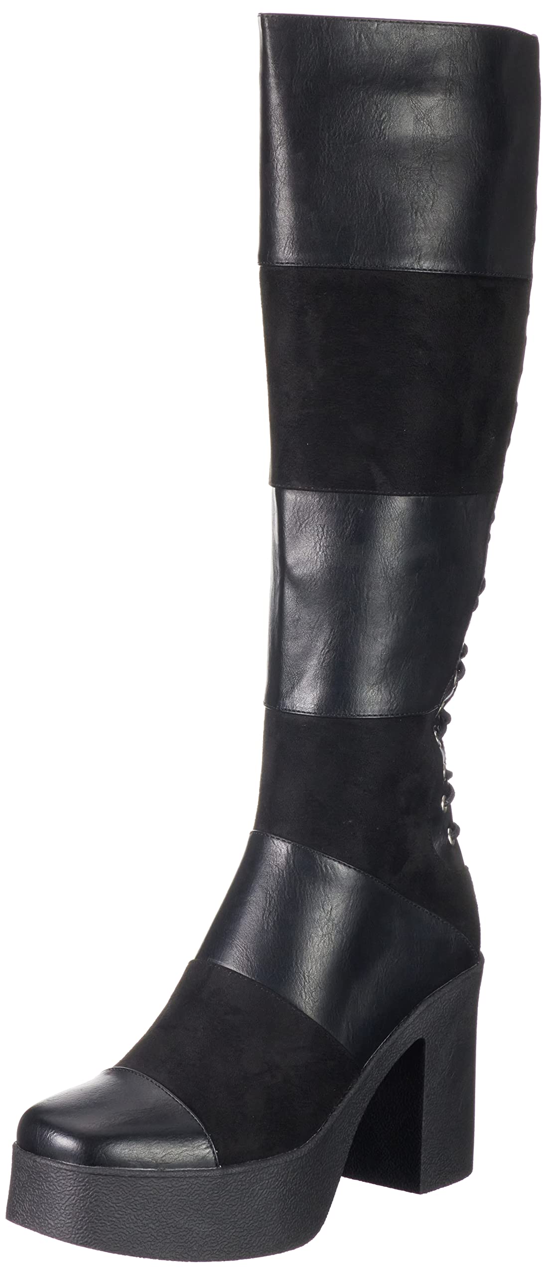 LAMODA - Brain Stew Knee High Platform Boots, UK 4