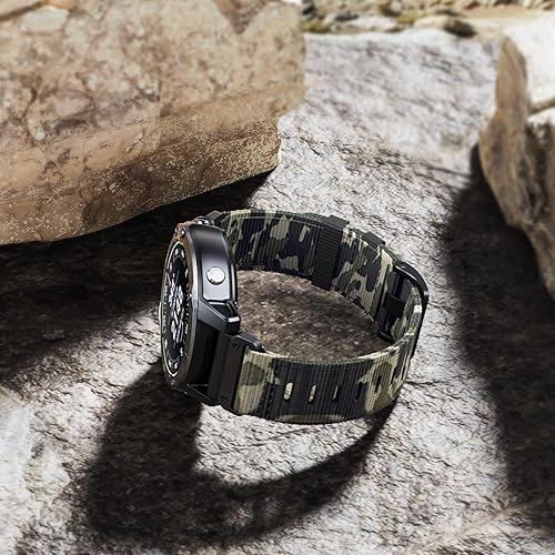 Vista 42 de Compatible con Garmin Fenix 7X/Fenix 6X/Fenix 5X/Fenix 8 2.008 in/5X Plus/6X Pro/7X Pro, correa de nailon Quickfit 26 para Tactix 7/Descent
