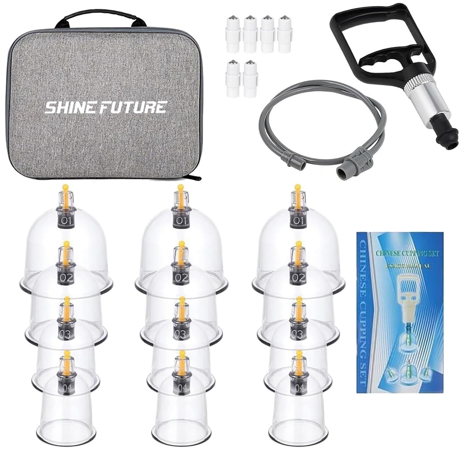 Amazon.co.jp: Kevis ポンプ式手動カッピングセット 吸い玉12個入り