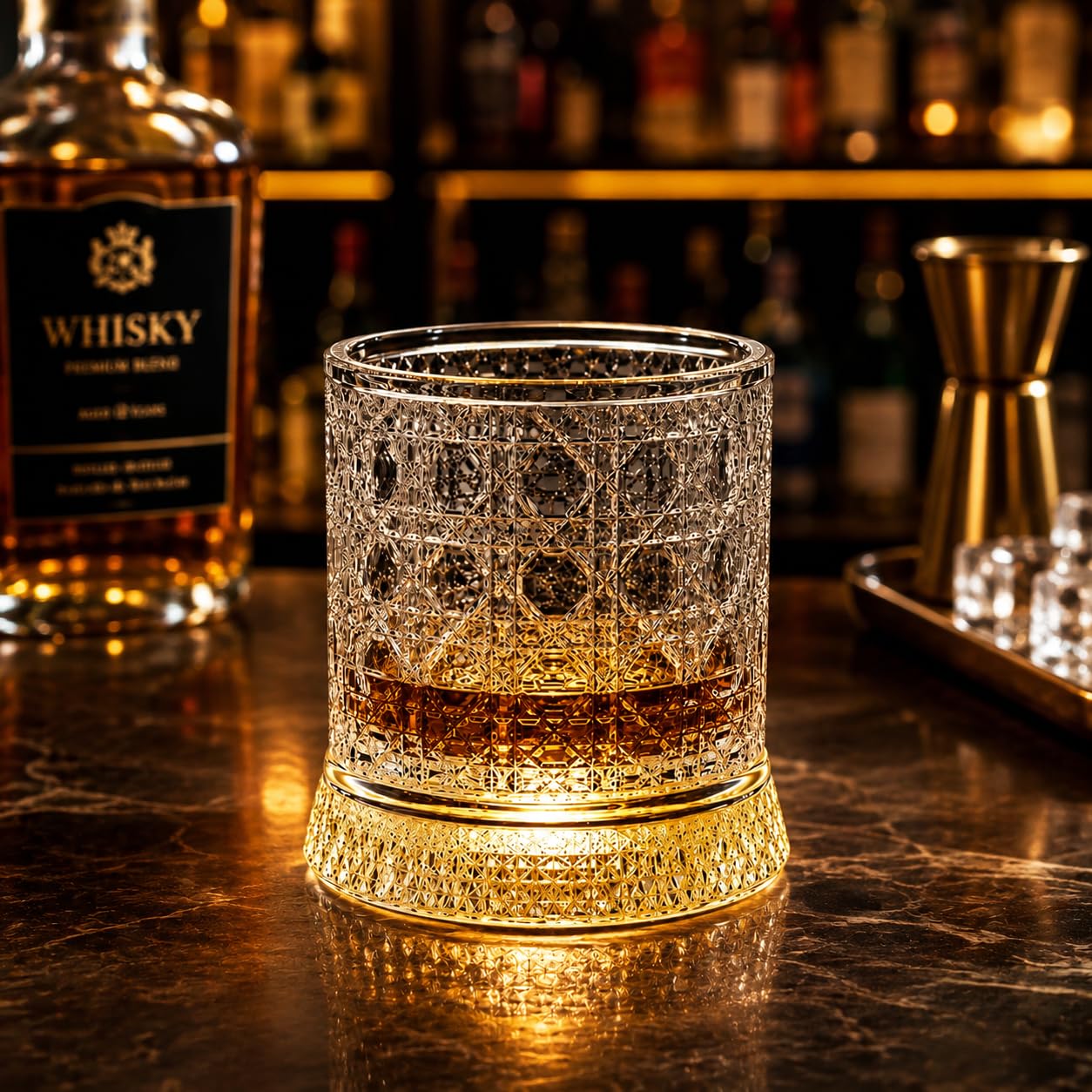 PrimeWorld Whiskey Glasses - Set of 6 Crystal Tumblers -13 PrimeWorld Whiskey Glasses - Set of 6 Crystal Tumblers -13