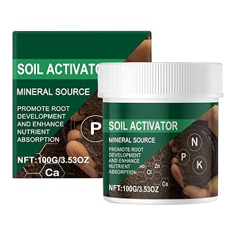 Soil Activator | Soil Improvement Agent, Mineral-Derived Nutrition Booster Ideal for Promoting Growth of Flowerbeds, Lawns, Decorative Plants, and Vegetables