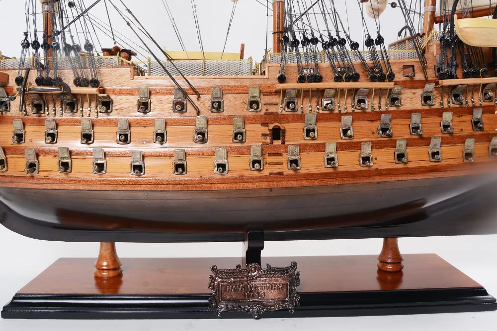 Amazon | 帆船模型 完成品 木製 イギリス海軍 軍艦 HMS ヴィクトリー号