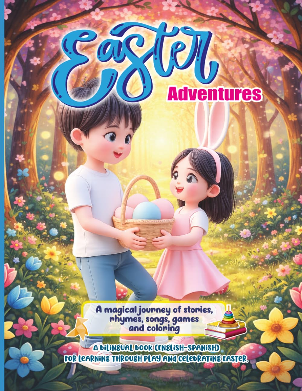 Easter adventures: A magical journey of stories, rhymes, songs, games and coloring