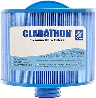 Clarathon Replacement Filter for 2013+ Bullfrog Spa - 10-2870 Blue Media with Longer Threaded Fitting