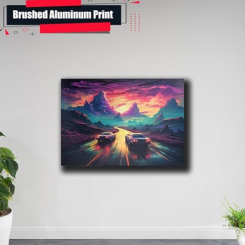 Miniatura 5 de Unique Synthwave Style Retro Art, 80s style art, framed poster print, guest room art, cool living room art, Bright Wall Art, Decor poster