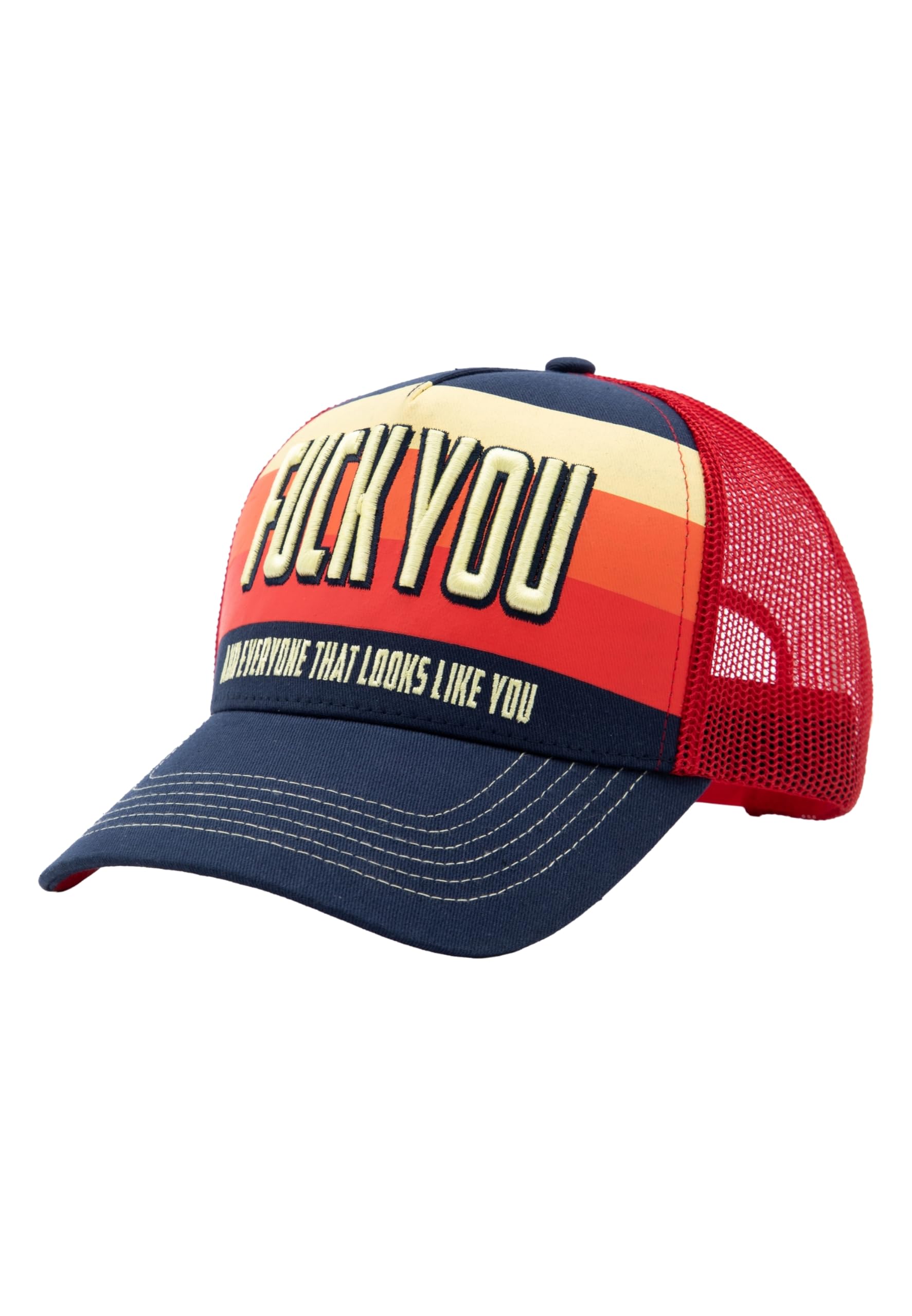 King Kerosin Cappellino da uomo con scritta in lingua inglese "Fuck You"