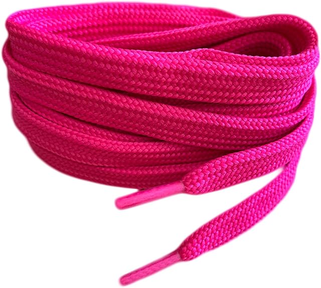 Raspberry Pink 120cm / 47 Smart Laces® Flat Trainer Shoe laces ideal replacement laces for adults or kids Trainers sneakers sports athletic shoes boots Shoelaces