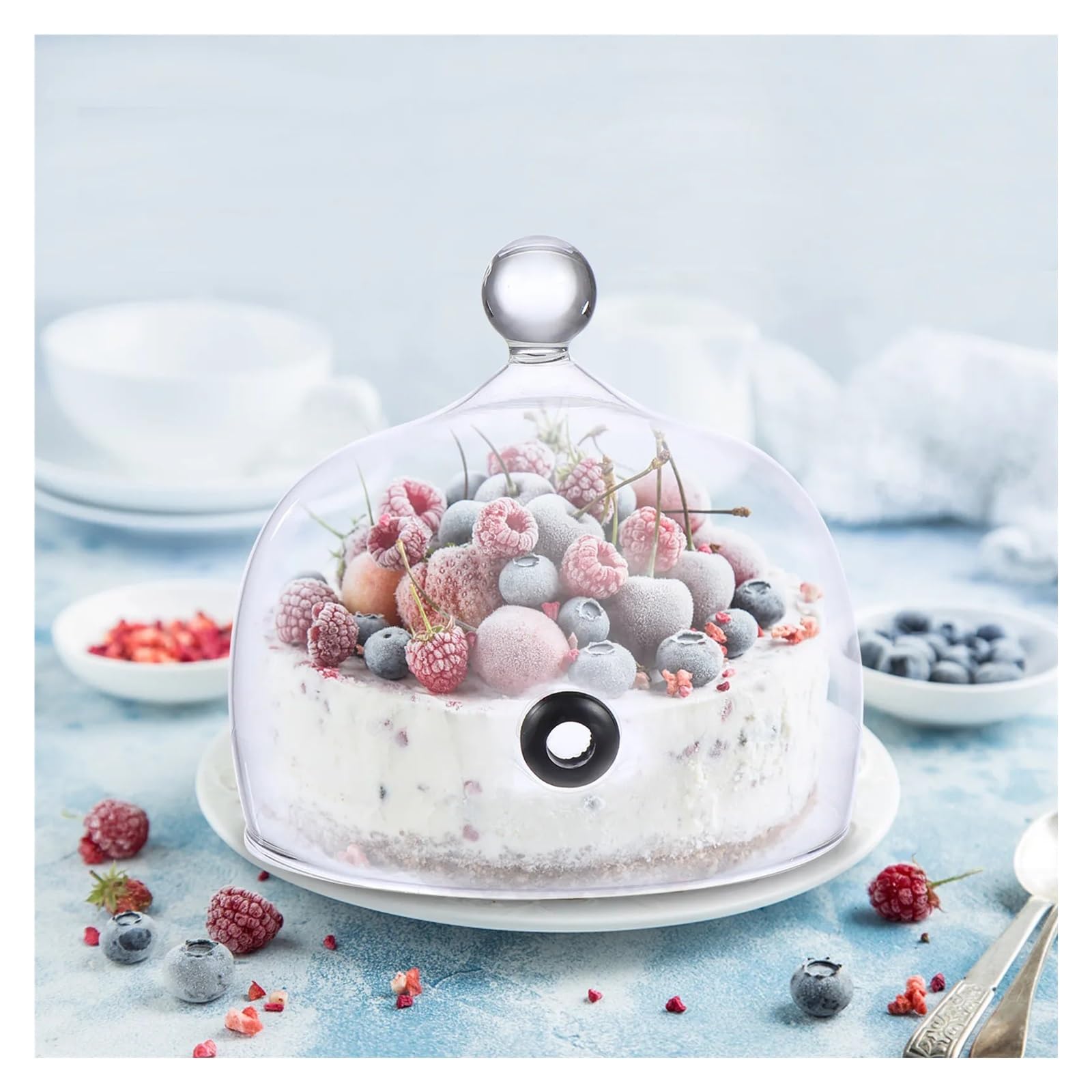 Couvercle à Gâteau en Verre Résistant à la Chaleur et au Froid 1 Pièces