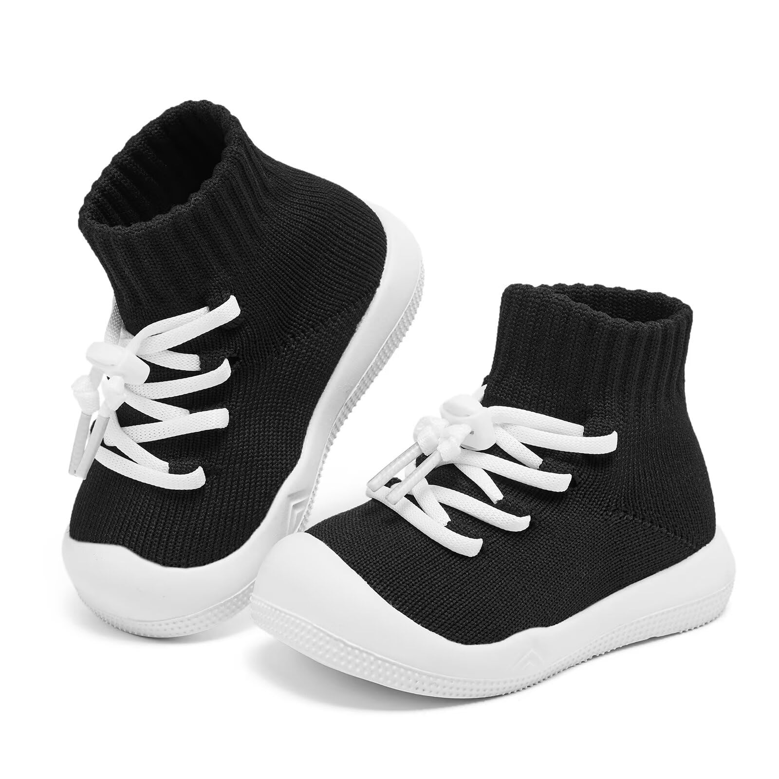 Fahrerliebe Baby Socks Shoes for Boys and girlsAnti Slip Sports ShoesToe ProtectionBaby Walking Shoes, Lightweight and Breathable Slip on Walking