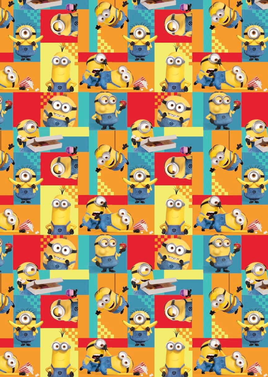 Danilo Promotions LTD Despicable Me Wrapping Paper 2 Sheet 2 Tags Birthday Gift Wrap Minion