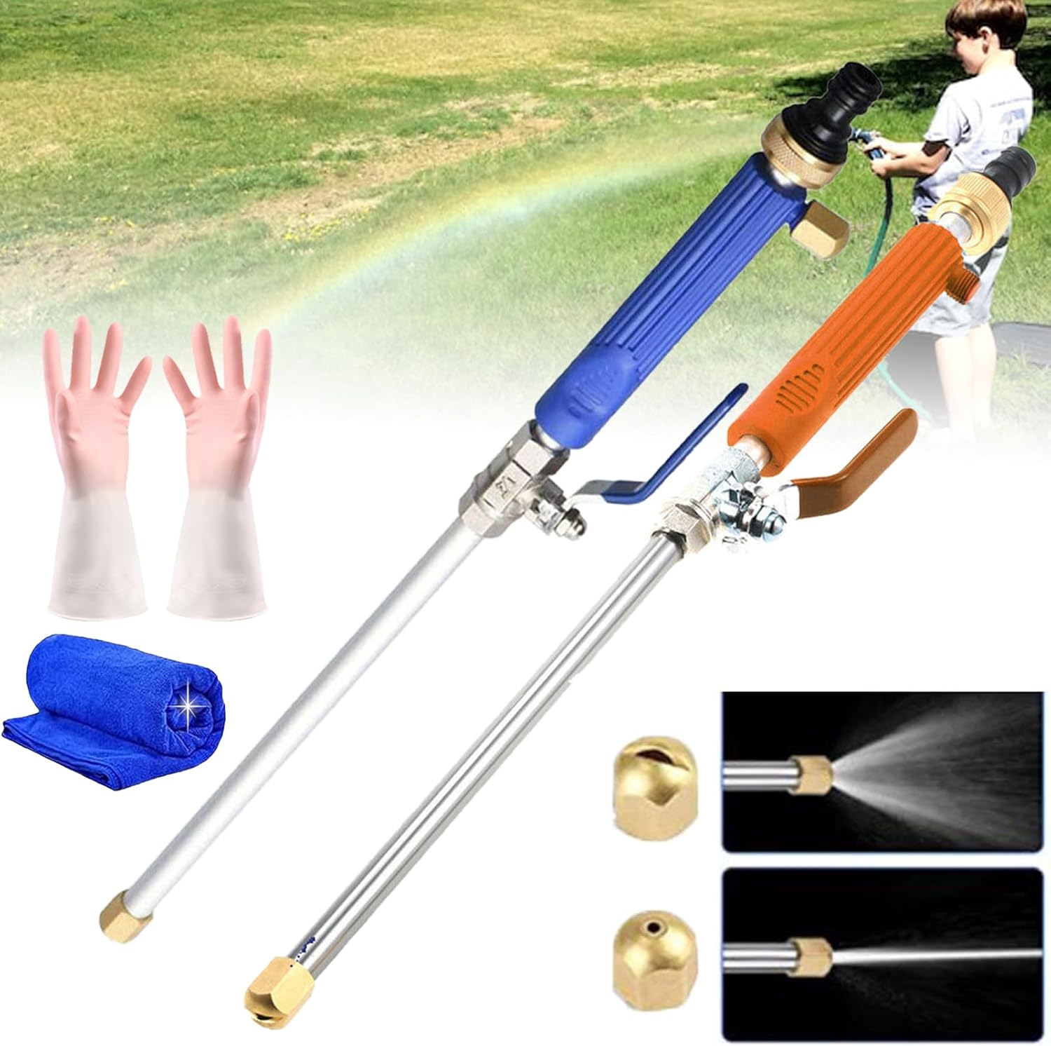 Unbelievablewasher Universal Garden Hose Pressure Washer Attachment, High Pressure Hose Nozzle