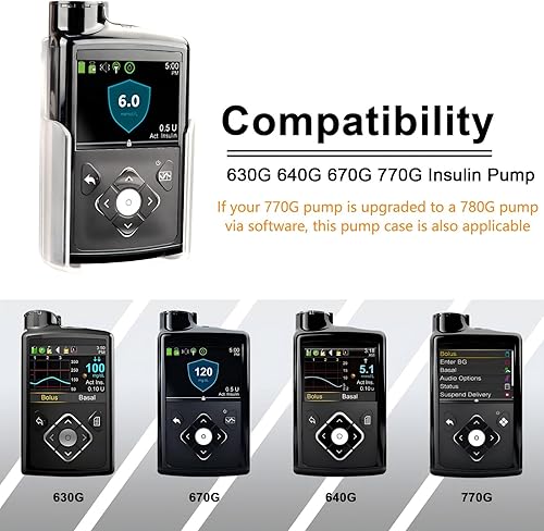 Miniatura 3 de iGuerburn Caja de bomba giratoria de 360 para bombas Medtronic MiniMed 670G 770G 630G 640G 780G clip de correa de bomba giratoria de insulina