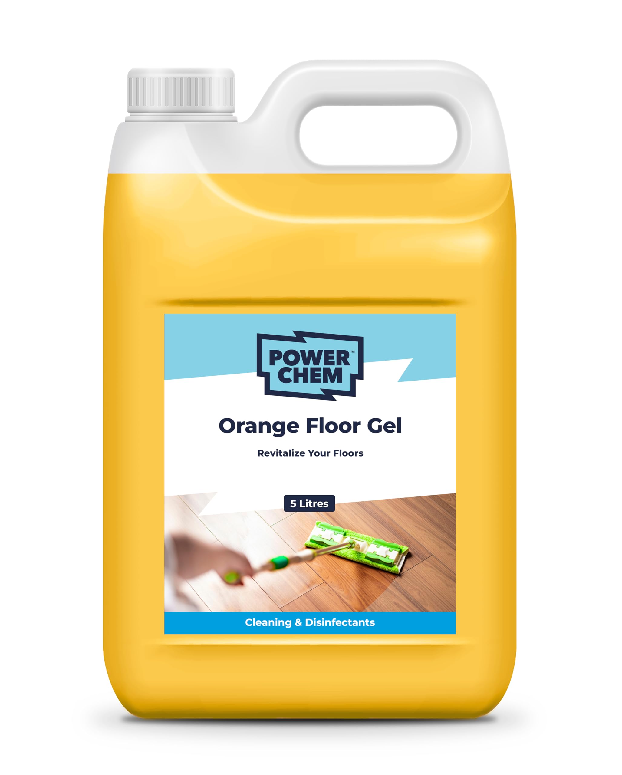 Limpiador de gel para suelos, solución concentrada, detergente – Clean Buff Shine Industrial Commercial Hard Surface Floors – Funciona en superficies termoplásticas de mármol, baldosas de cerámica,