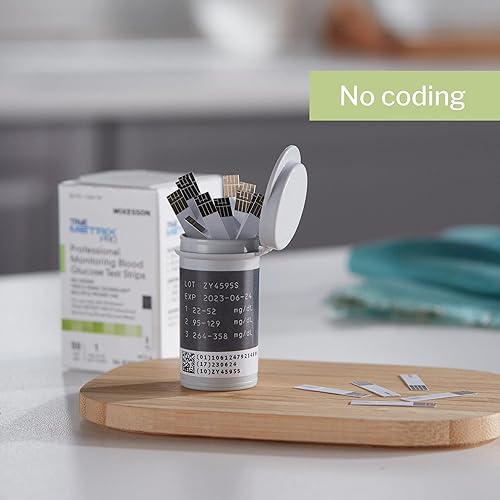 Miniatura 5 de McKesson TRUE METRIX - Tiras de prueba de glucosa en sangre, 50 tiras, 1 paquete
