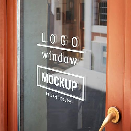 Miniatura 6 de Anley Calcomanía de vinilo personalizada para puerta – Letras personalizadas con nombres de números para puerta delantera, vidrio, buzón y