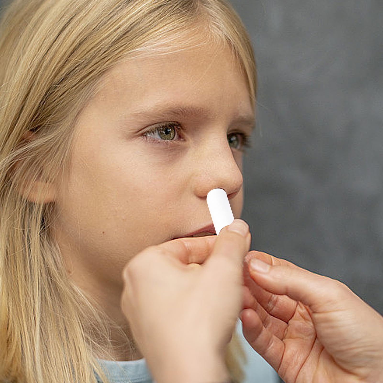Agatige 100 Pezzi Tappo di sanguinamento nasale per Bambini, tampone di Cotone emostatico Altamente Assorbente per Bocca e Naso