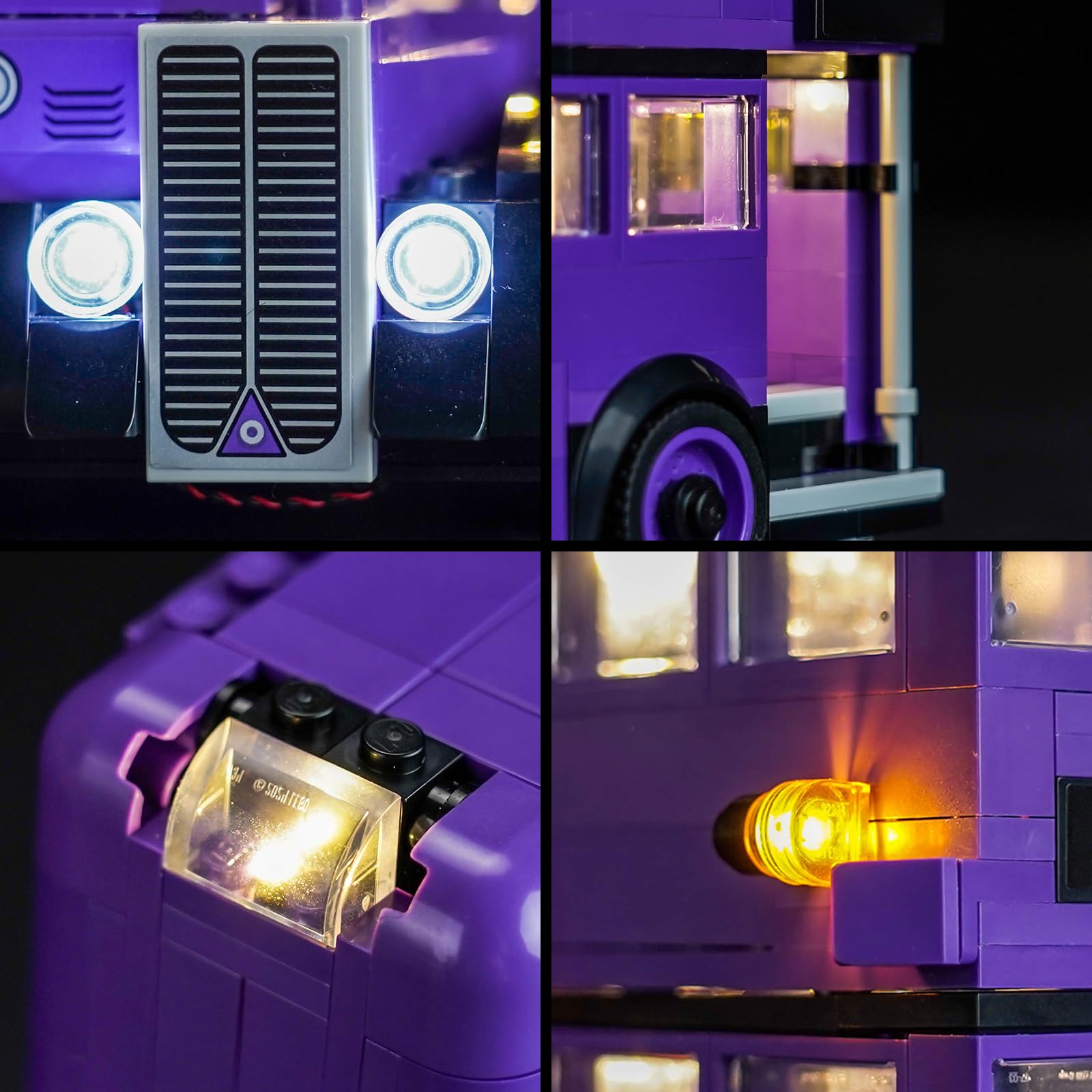 Kit de lumière LED compatible avec Lego Knight Bus Adventure 76446 (aucun modèle inclus), ensemble d'éclairage décoratif Compatible with Lego Knight Bus Adventure