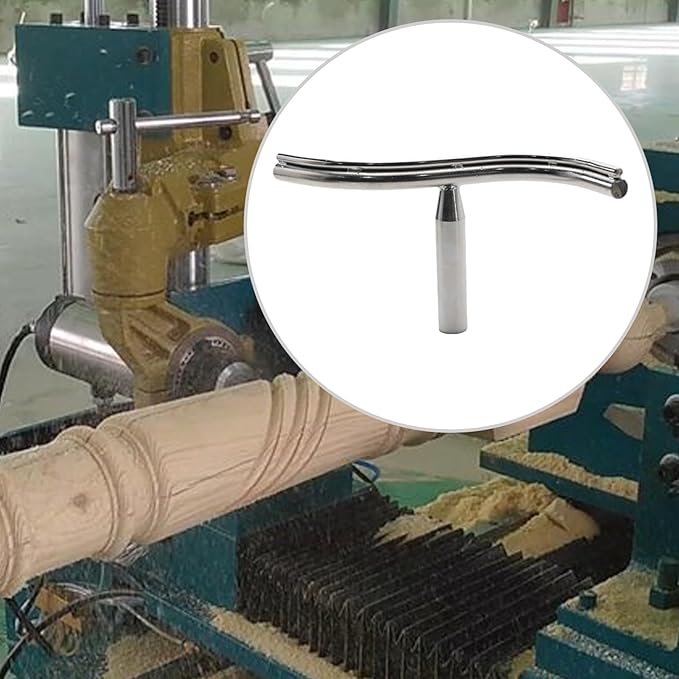 Curved Lathe Tool Rest 1 Inch Diameter Post para Torno Madera miniatura 5