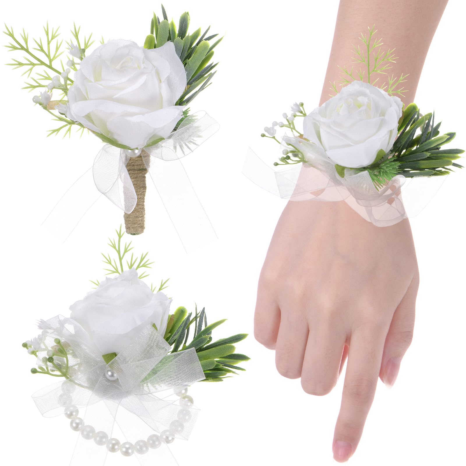 M METERXITY 1-Set Wrist Corsage and Boutonnieres Set
