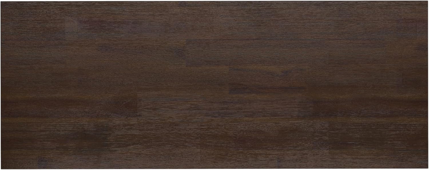 SIMPLIHOME Lowry Desk - 54 Inch Wide Solid Acacia Wood and Metal Writing Desk in Distressed Hickory Brown, Modern Industrial Home Office Computer Table with 2 Drawers and Flip-Down Keyboard Tray