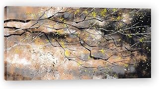 TPISGRW Black and Gold Abstract Canvas Wall Art Painting Canvas Print Poster Picture Art Colourful Picture Modern Abstract Art Wall Decor Hallway Stairs Bedroom Decorations 31.5x15.7in