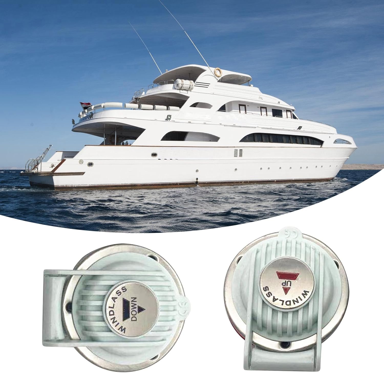 WUYANSE 1ペアウインチフットスイッチボートマリン12V 24Vウインドラスフットスイッチ上下ボート船ウインチスイッチ