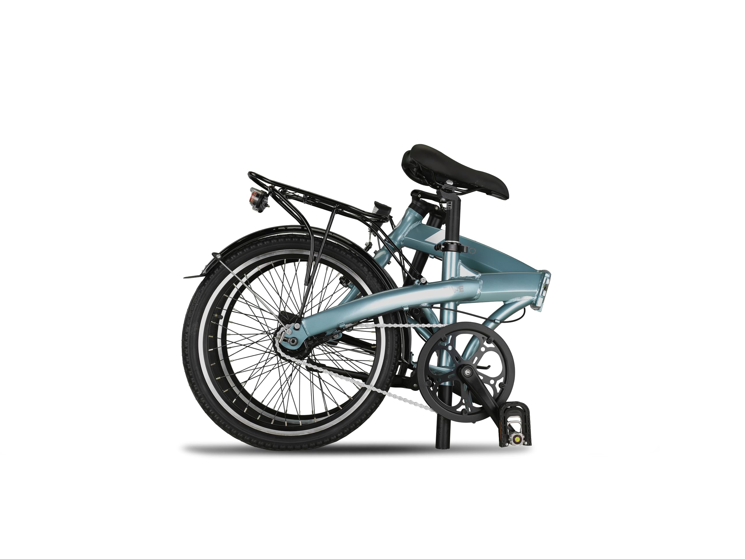 PACTO Five N7 Premium Klappfahrrad Für Erwachsene - Aluminiumrahmen Bike 20 Zoll Aluminiumräder Bicycle, 7 Nabenschaltungen Rücktrittbremse Faltrad Klapprad