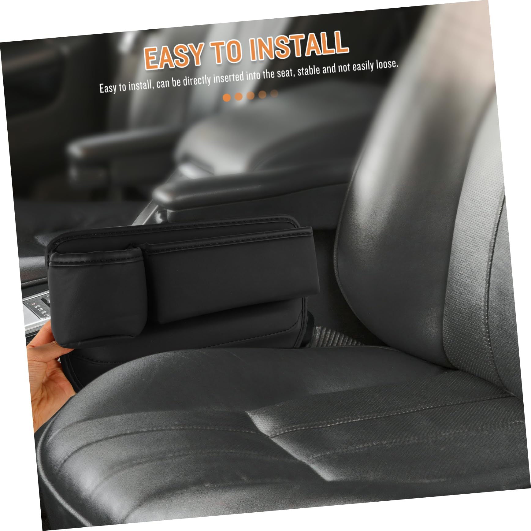 PartyKindom 4piezas Organizador De Almacenamiento Para Espacio Entre Asientos De Coche Caja De Recogida De Grietas Funda De Sintético Fácil Instalación y Mantenimiento Accesorio Automotriz