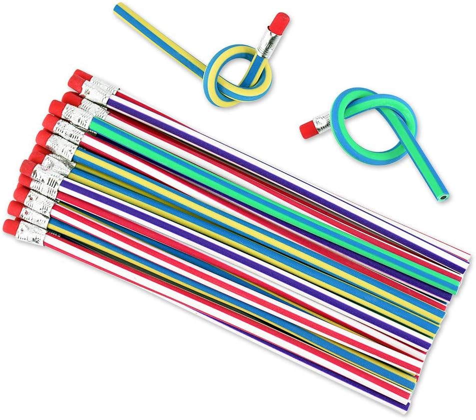 Locisne35 Packs of Flexible Soft Crayons, Magic Bending Pencils for Kids School Fun, Classrooms, Prizes, Party Gifts