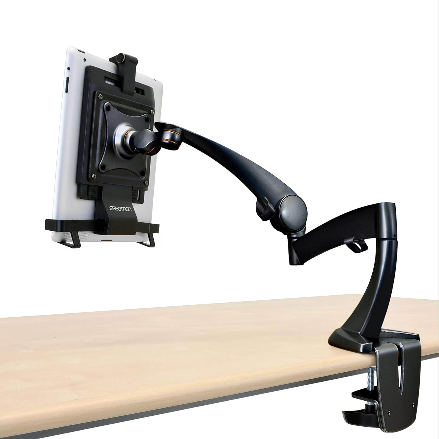 Ergotron – Neo-Flex Single Tablet Arm, VESA Desk Mount – for Tablets Up to 10 Inches, 0 to 2.5 lbs – Black