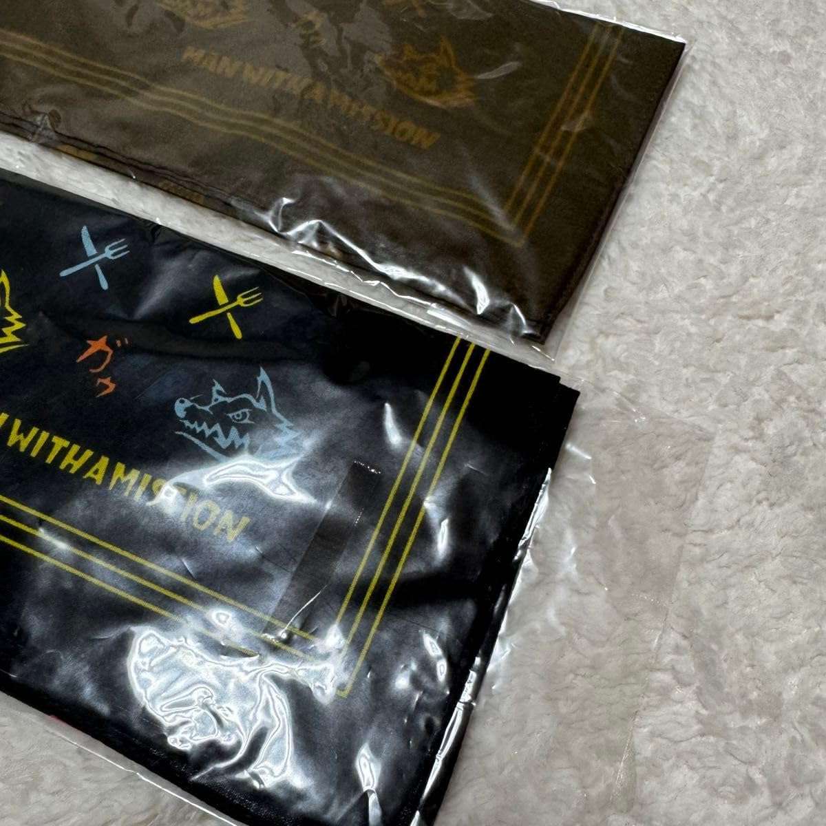 MAN WITH A MIION マンウィズ モノグラムビッグ バンダナ