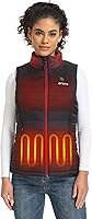 ORORO Women's Lightweight USB-C Heated Puffer Vest - 4 Zones, 10+ Hour Battery, Water-Resistant Warmth