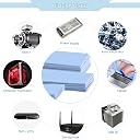 VooGenzek 15pcs Assorted 0.5/1/1.5mm Thermal Silicone Thermal Pads with Thermal Conductivity 6.0W/mk Reusable Thermal Conductive Silicone Pad for SSD CPU GPU LED IC gallery image