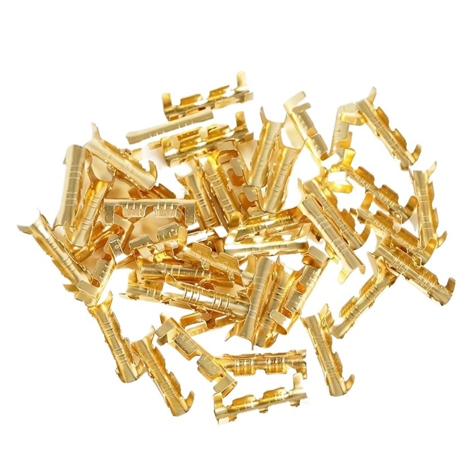 Brass Crimp Terminals 150pcs 453 U-Shaped Terminal piece Cold Insert Connector Cold Small Tooth Fascia 0.3-1.5mm2