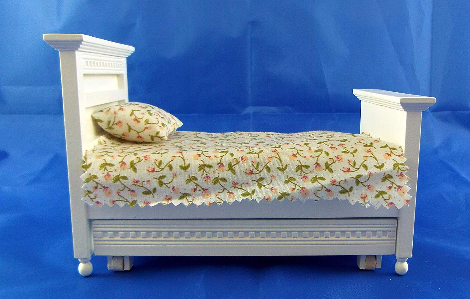 Dollhouse Miniature French Country Trundle Bed